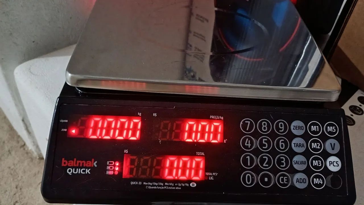 Balança Digital comercial 33 kg, pesadora, computadora Inox - Foto 2