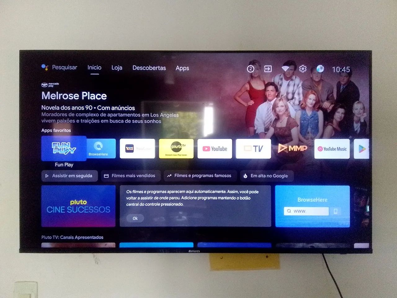 TV AIWA 50" MUITO NOVA E MUITO BOA COM COMANDO DE VOZ 7 MESES DE USO - Foto 5