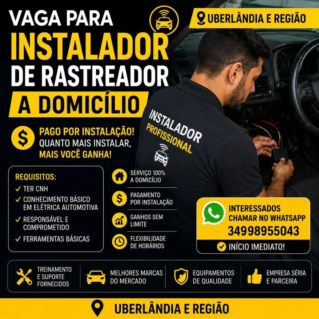 Instalador de rastreador 