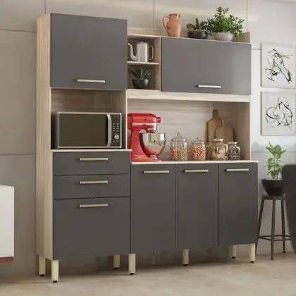 Armário de Cozinha 6 Portas 