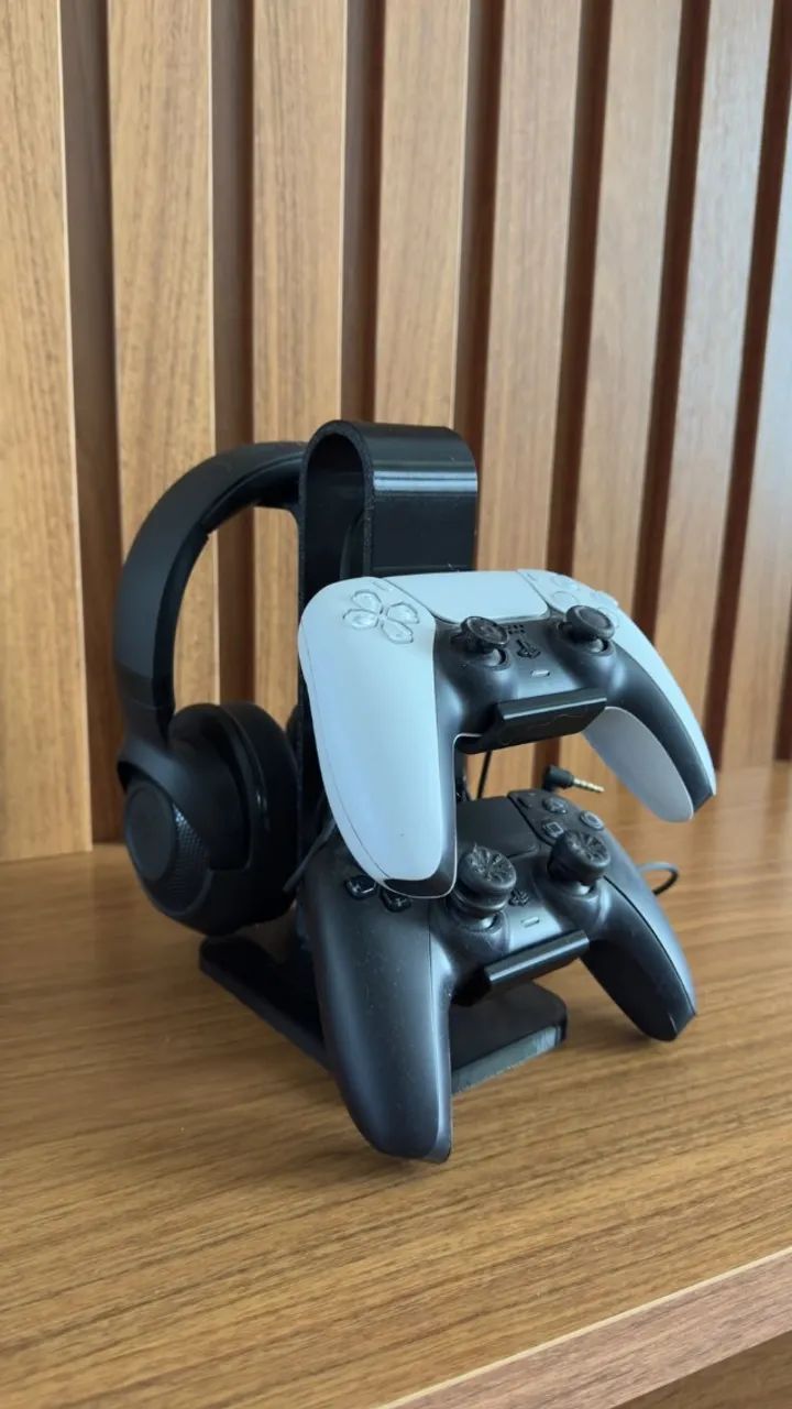 Suporte PS5 2 Controles + Headset | DualSense