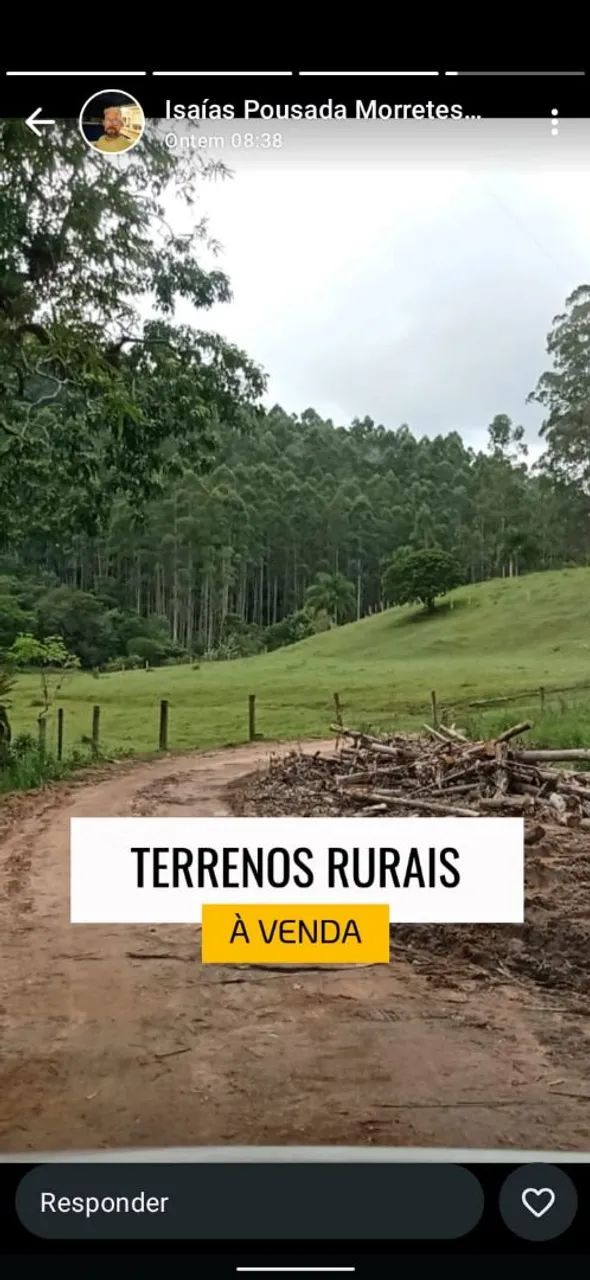 Terrenos para chácara rural a venda 