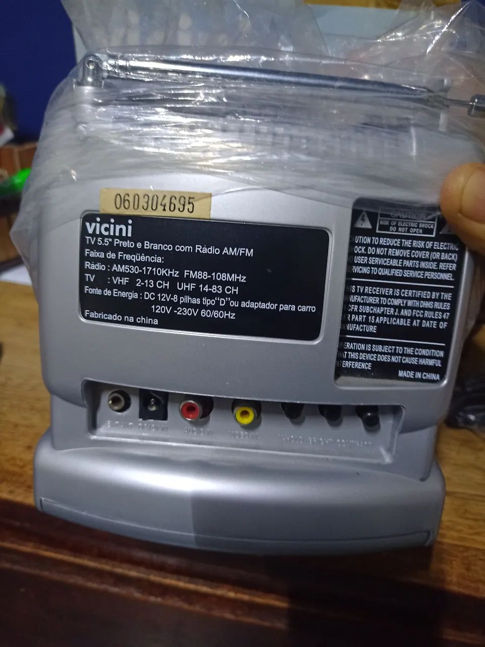 Mini Televisão Portátil Vicini (nova/raridade) - Foto 3