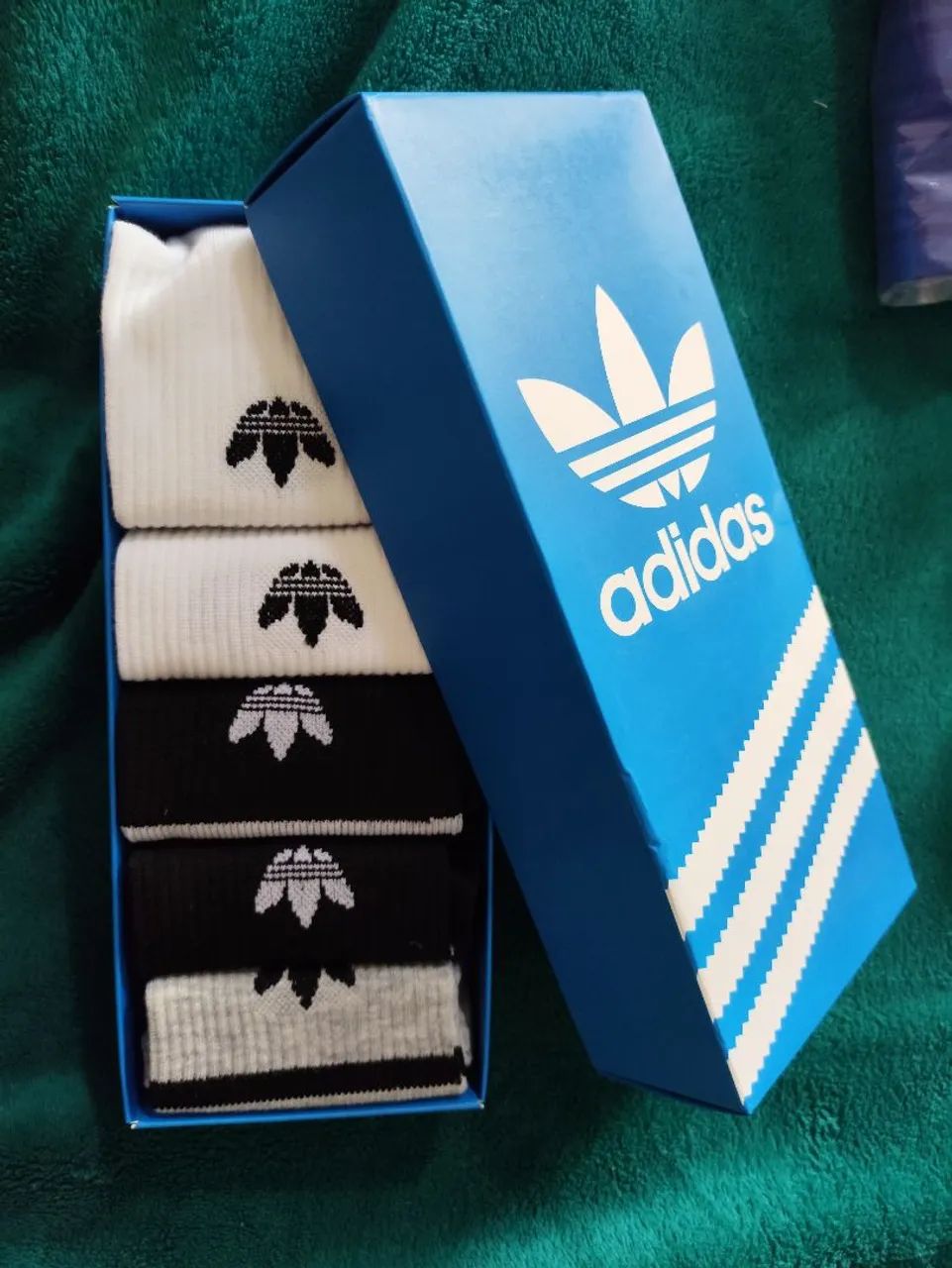 Caixa com5 meias adidas originale  - Foto 3