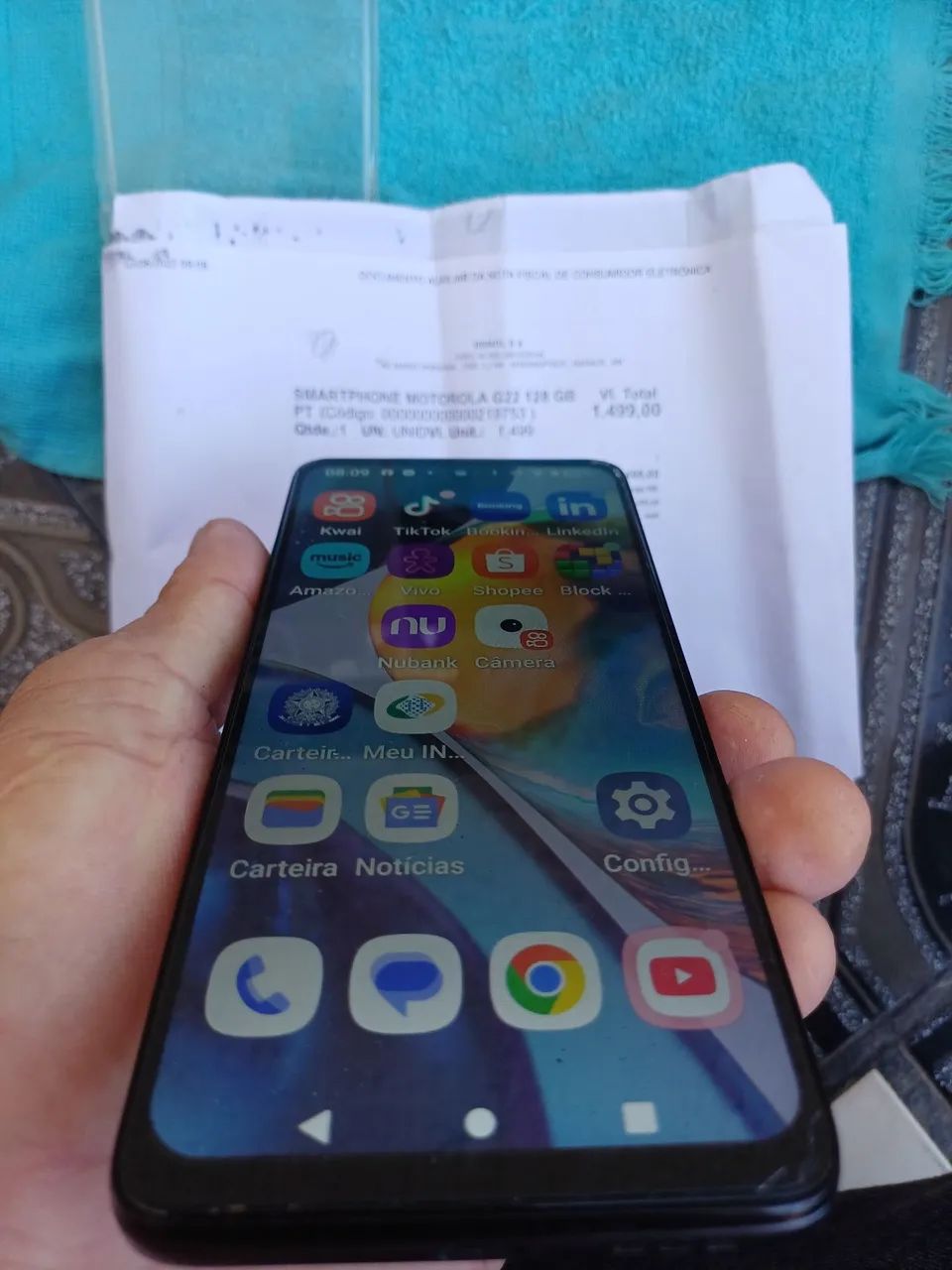Celular moto g22 com nota fiscal  - Foto 2