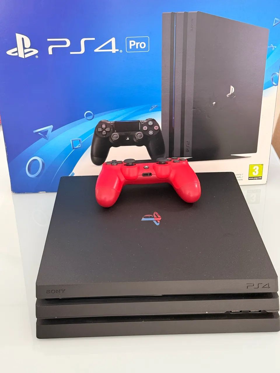 PS4 Pro 1TB 初期化済 PS4 Pro 1TB Seminovo - Completo + Caixa Original - Consoles de