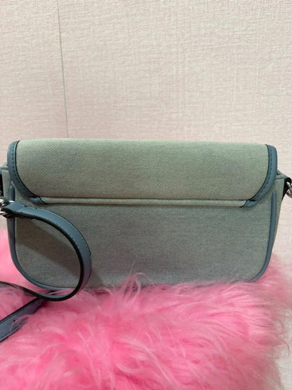 bolsa transversal santa lolla jeans azul - Foto 4