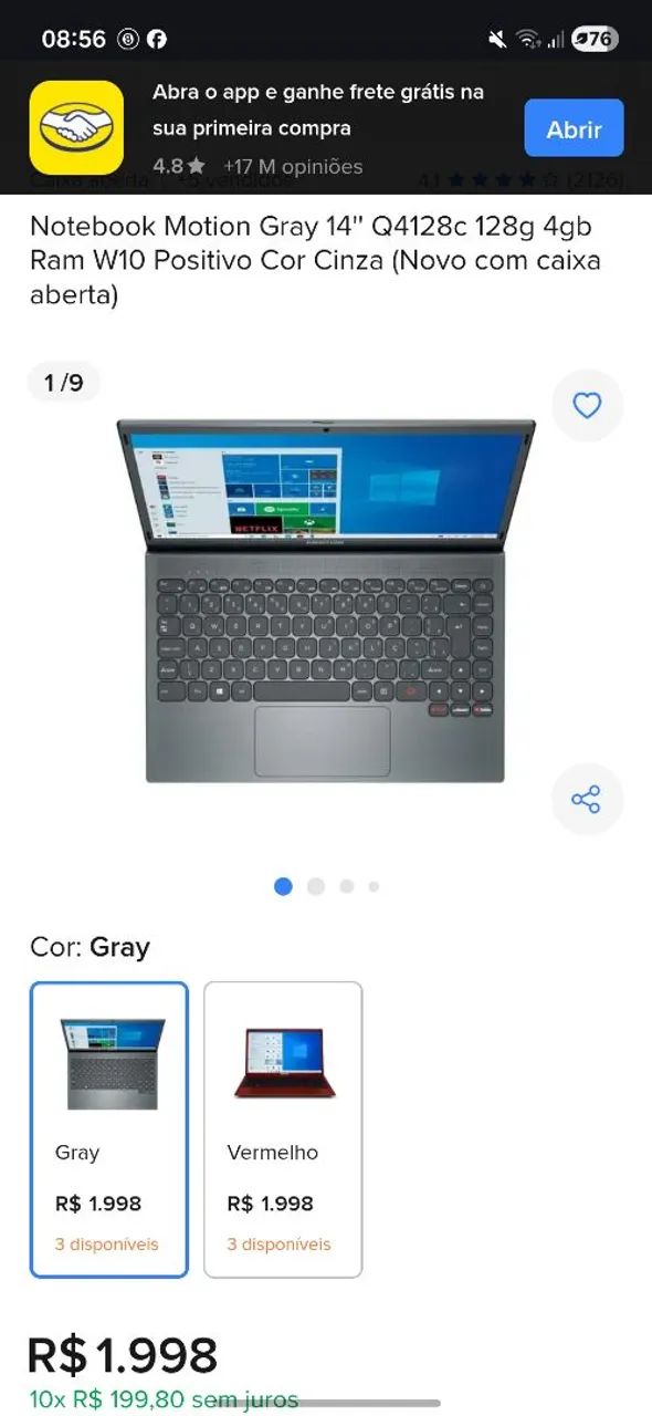 NOTEBOOK POSITIVO Q4128C - Foto 3
