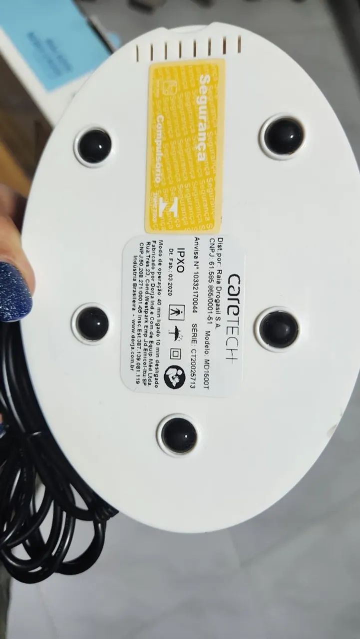 inalador e nebulizador compressor da marca CareTech, modelo Air Comp MD 1500T. - Foto 4