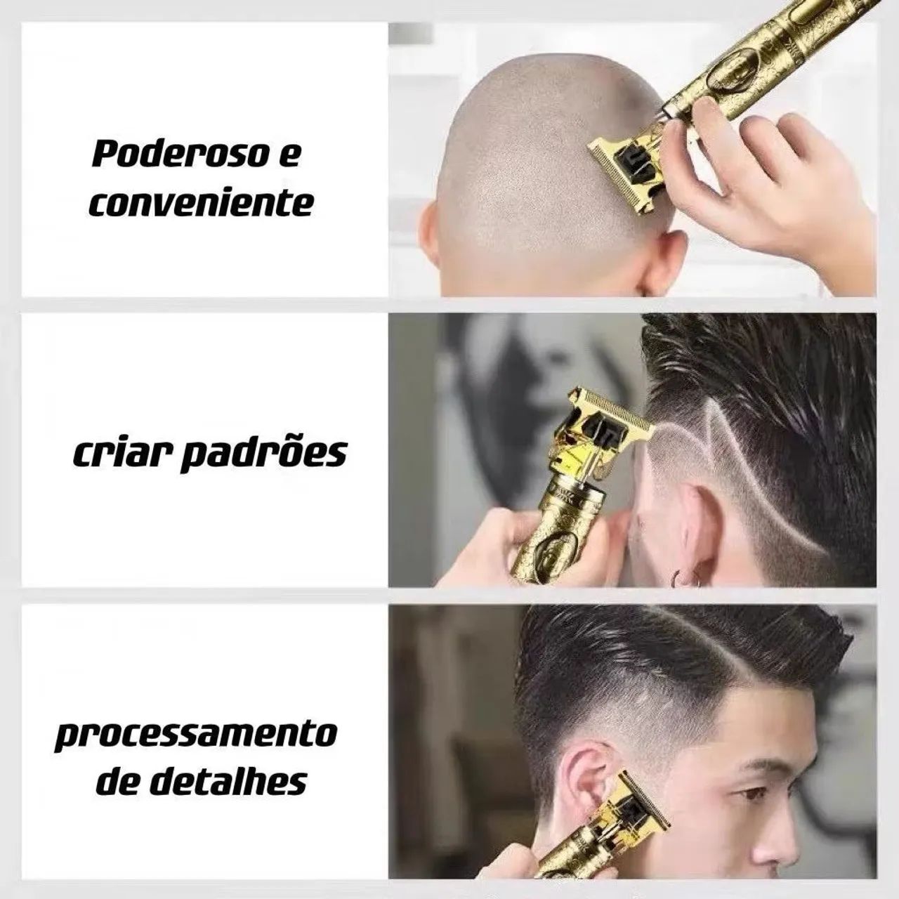Máquina Cortar Cabelo e Barba e Acabamento ENTREGA GRÁTIS para toda João Pessoa  - Foto 5