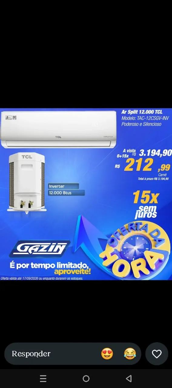 Ar Condicionado 12 Btus