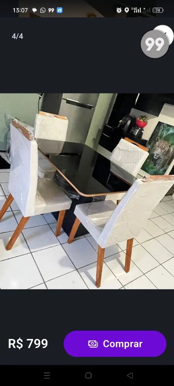 Mesa de jantar 4 lugares - Foto 2