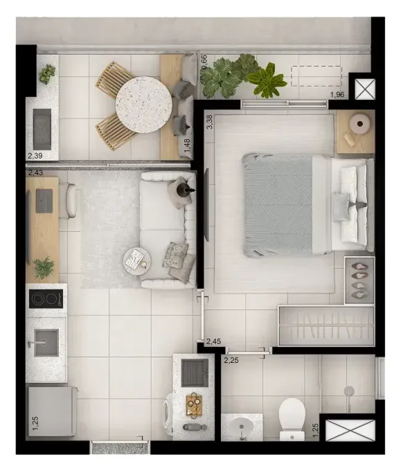 PLANTA 30m²