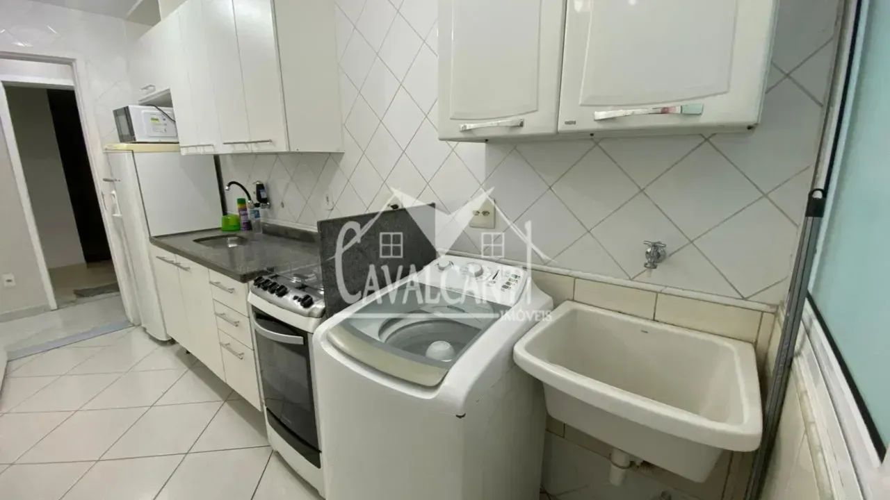 Alugo apartamento mobiliado de 2 quartos sendo 1 suite, com ar condicionado nos quartos e 