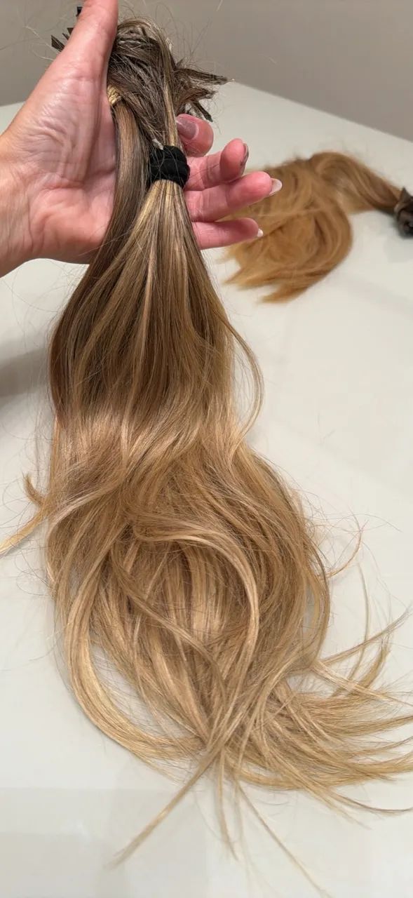 Cabelo loiro do Sul na queratina 40cm - Foto 3