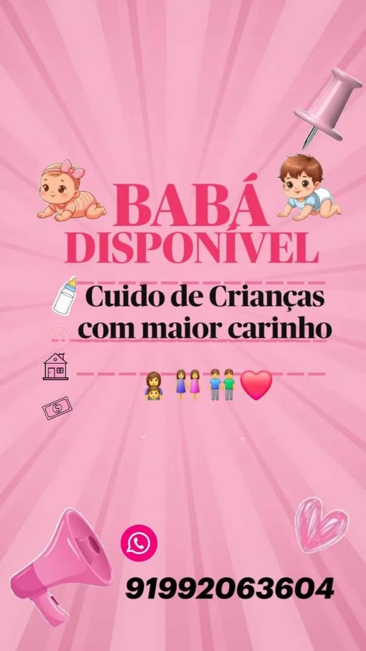 Babá Disponível Slz 