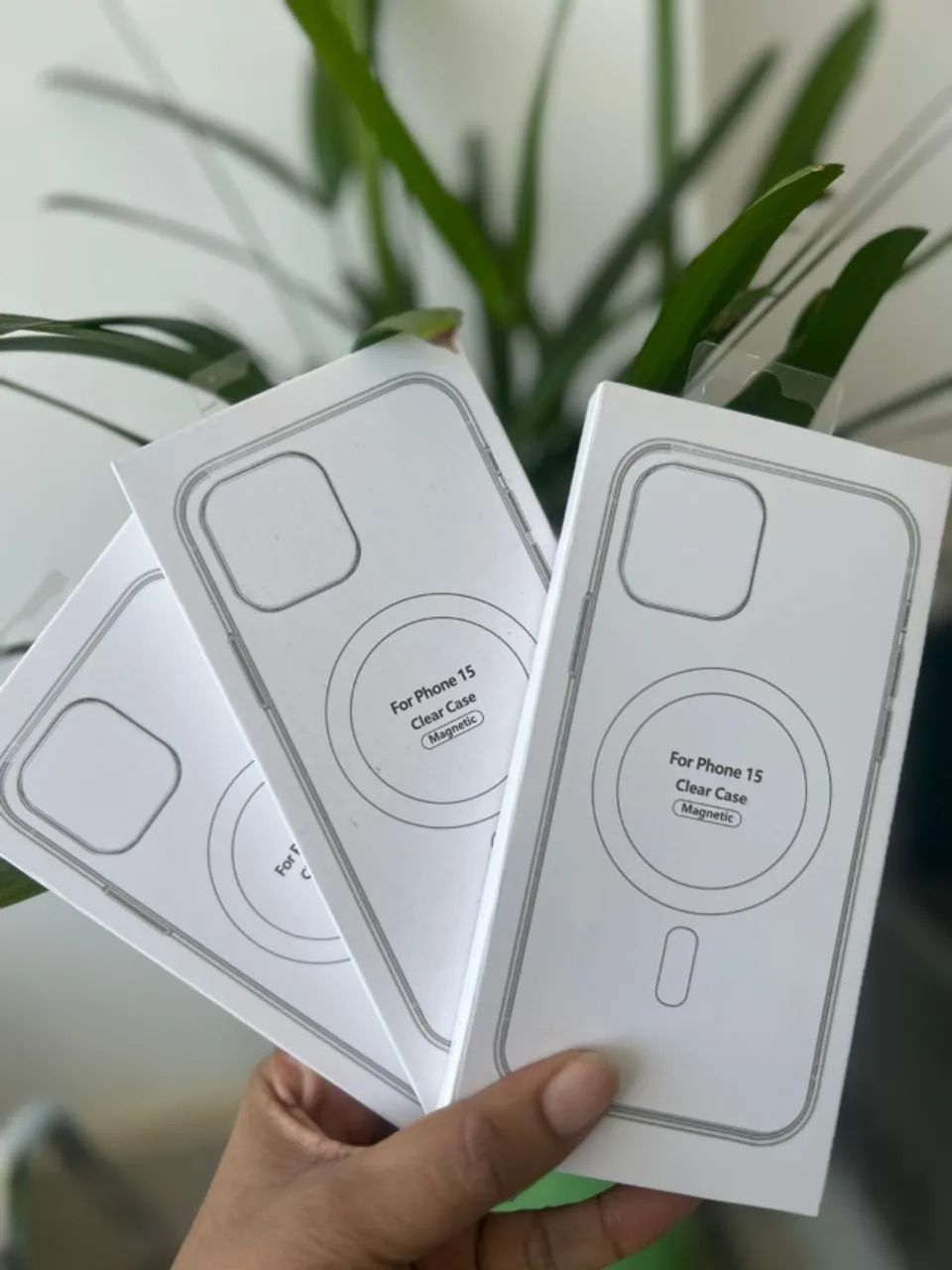 CAPA TRANSPARENTE PARA IPHONE 15 COM MAGSAFE FAZEMOS ENTREGAS 