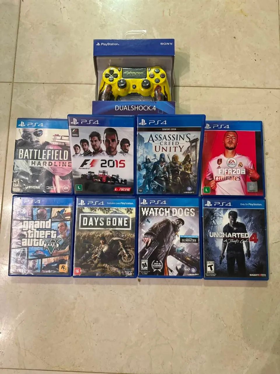 JOGOS DE PS4 E DUALSHOCK 4