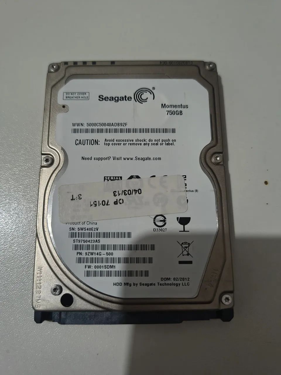 HD notebook 750gb - Armazenamento - Centro (Morungava), Gravataí