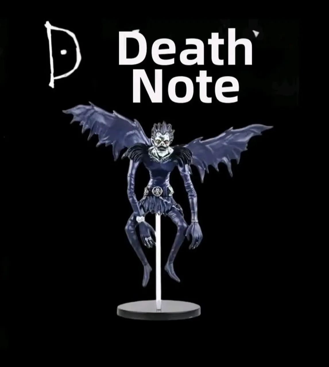 Boneco estatueta Anime Death Note Tem e Ryuk em Pvc - Foto 2