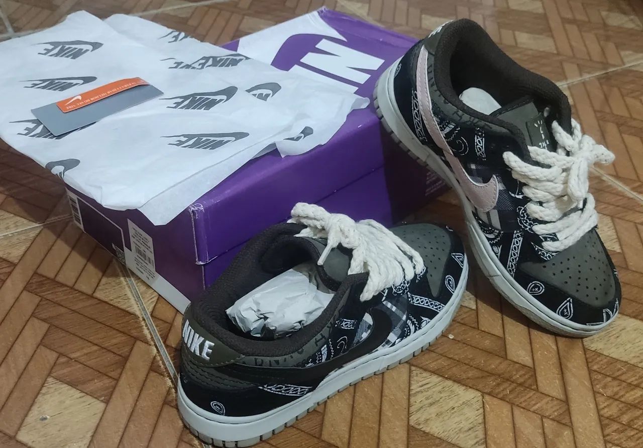 TÊNIS NIKE DUNK LOW X TRAVIS SCOTT CACTUS PREMIUM - Foto 5