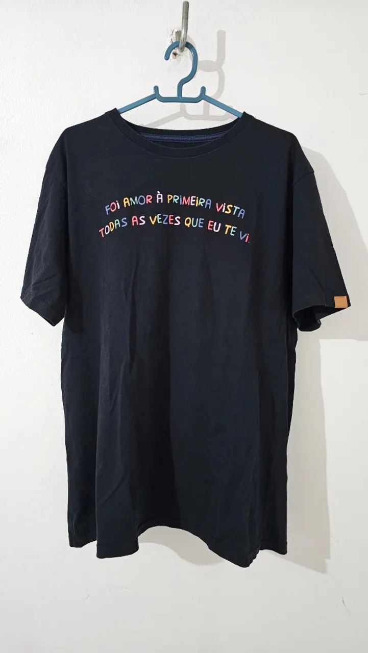 Camisa Preta Algodão Damyller