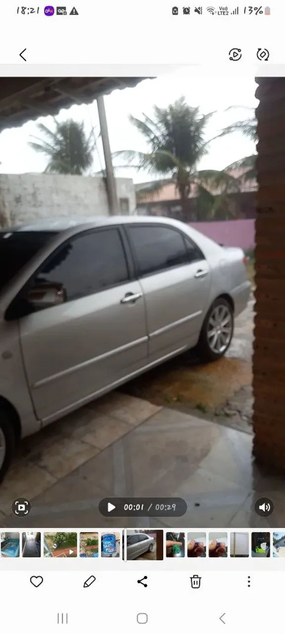 Toyota Corolla Se-g 1.8/1.8 Flex 16V Aut. 2005