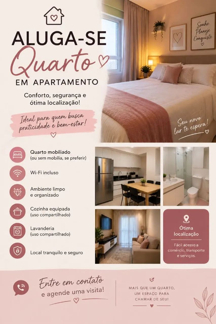 Quarto semi mobiliado jatiuca