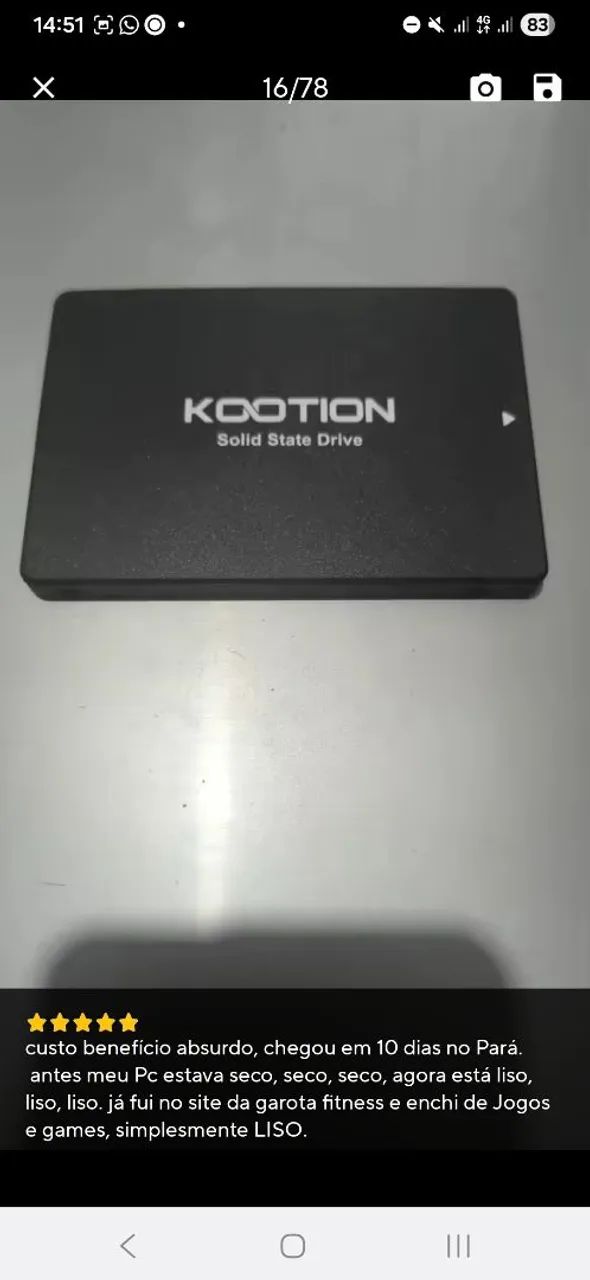 SSD Sata 240 GB . Novo e lacrado .  - Foto 2
