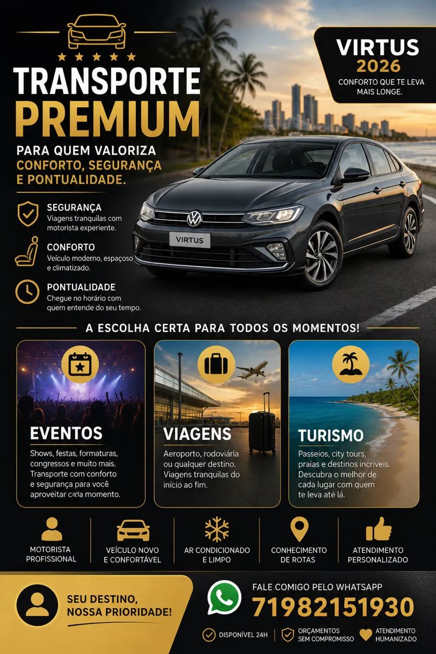     Transporte Executivo e Particular - Viagens com Conforto