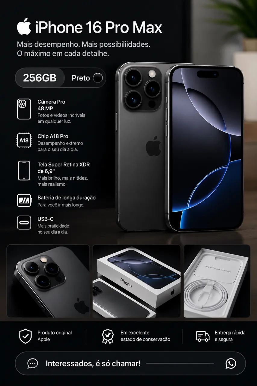 Iphone 16 pro max 256Gb