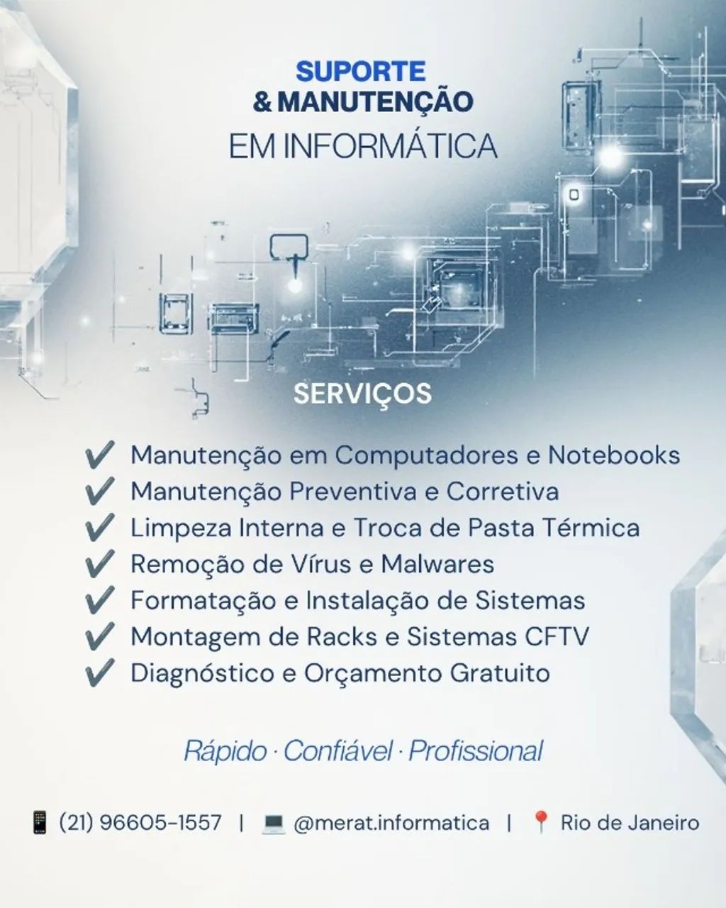 Manutenção de computadores e notebooks