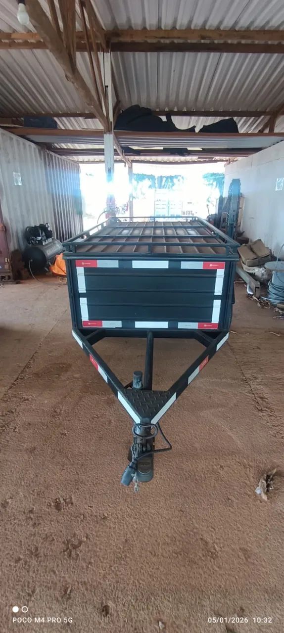 Carretinha Baú Nova (Nunca Usada) - 1,15 x 2,10 m | 50 cm Altura - Foto 4