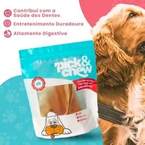 MORDEDOR NATURAL - ORELHA BEEF 2PÇS - PICK&CHEW - Foto 3