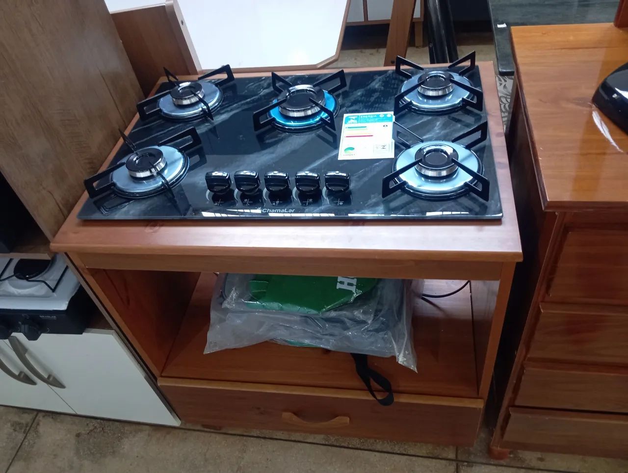 Conjunto balcão e Cooktop novo