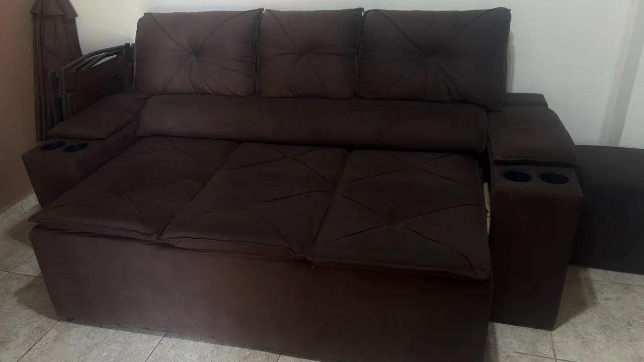 Sofá Retrátil 3 Lugares