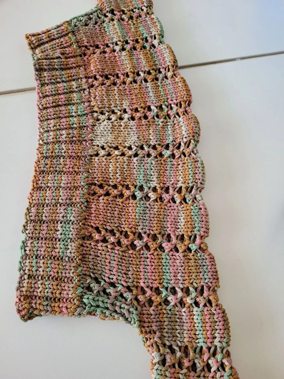 Casaco cropped crochê - Foto 4
