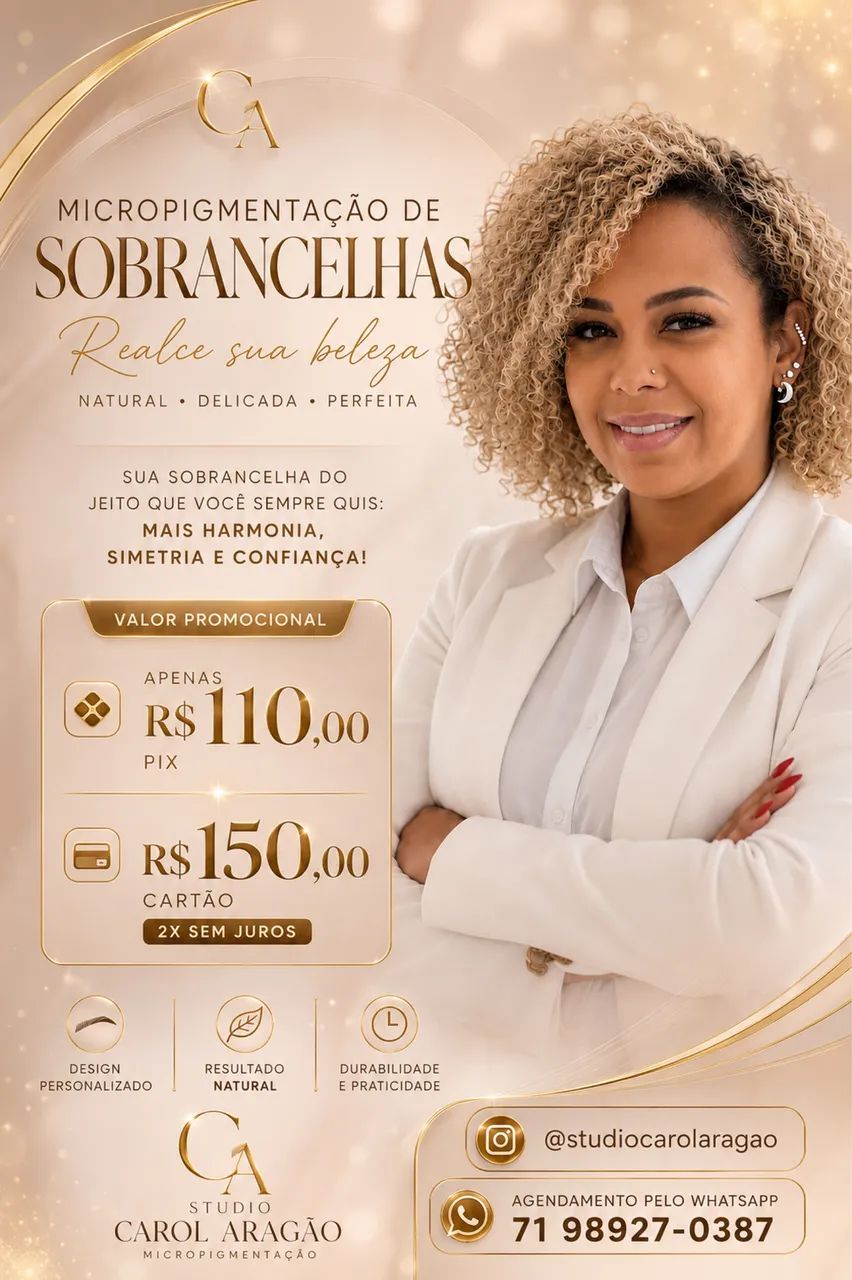 Micropigmentação de sobrancelhas 