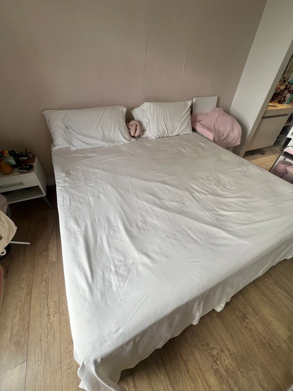 Cama King Size Ortobom (base + colchão) - Foto 3
