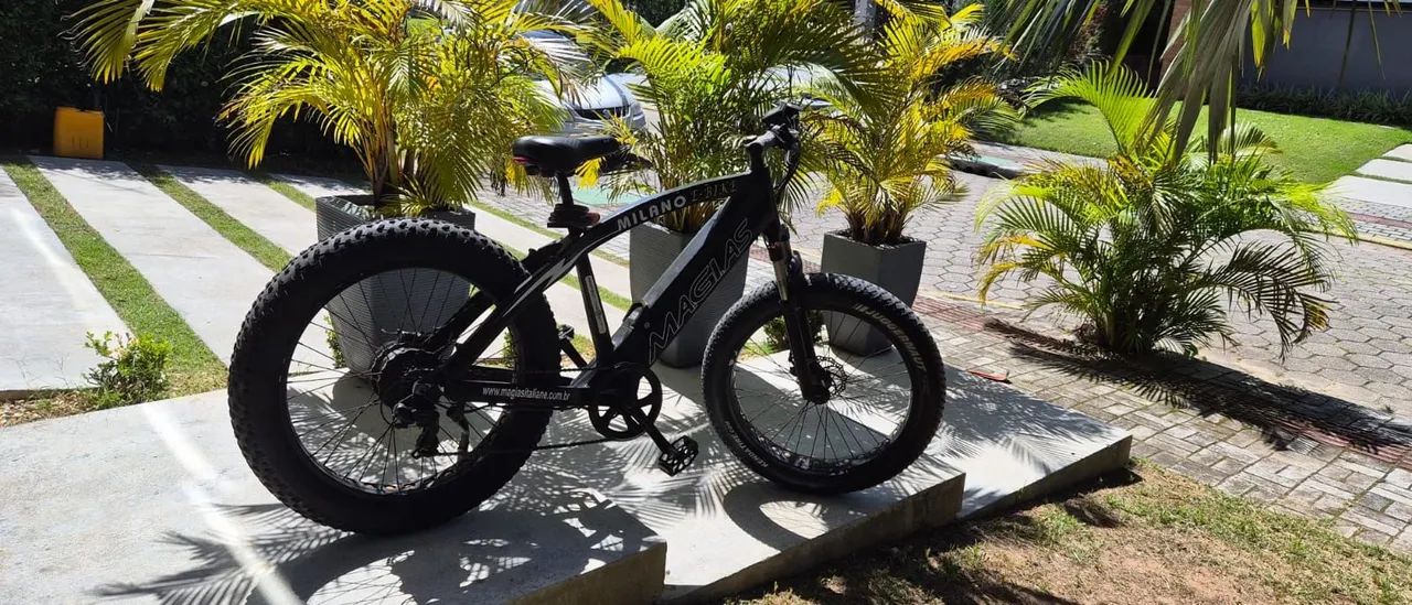 Fat bike elétrica motor Bafang como nova - Foto 5