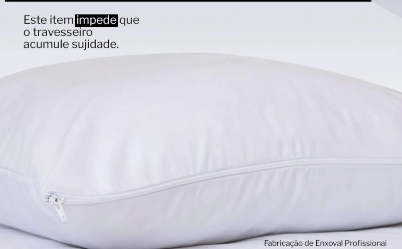 Capa de proteção para travesseiro 