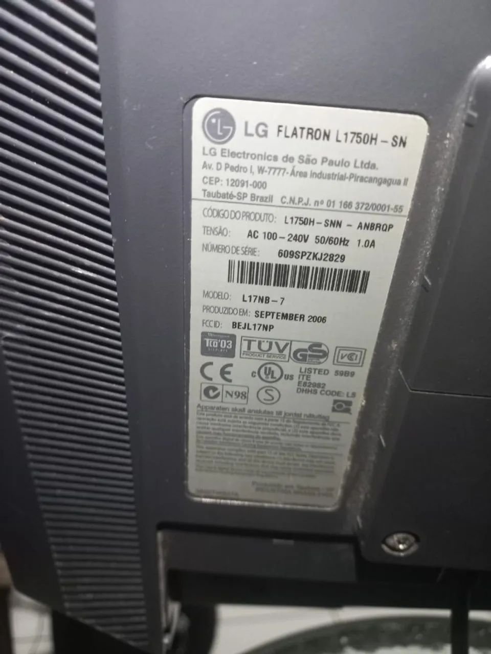 Monitor LG de 17 polegadas usado bem conservado  - Foto 5