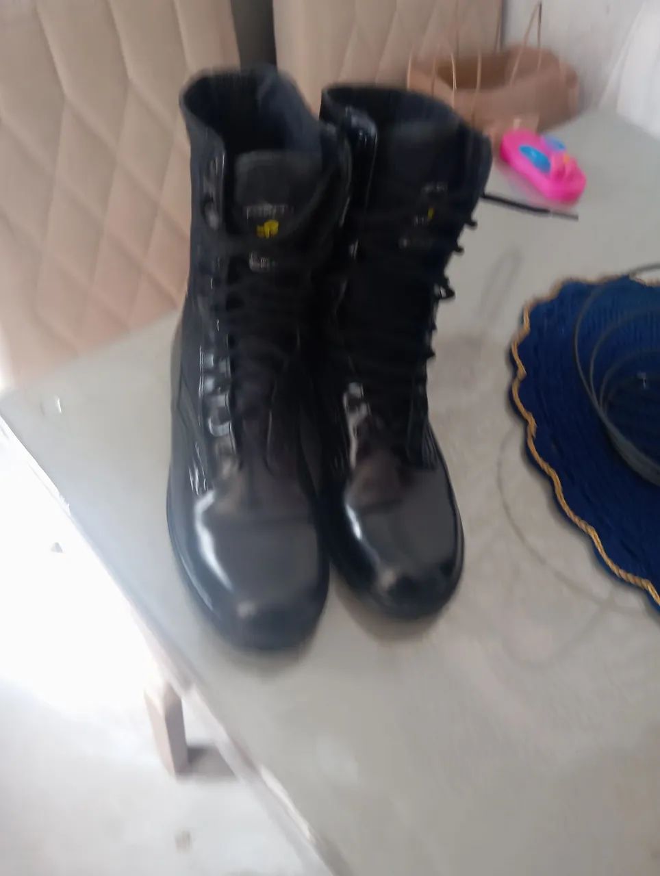 Coturno masculino militar  - Foto 2