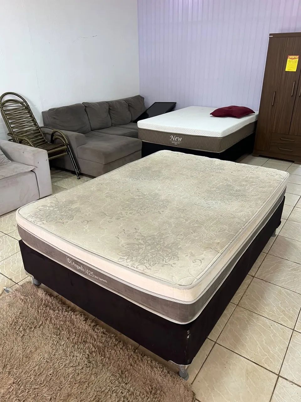 Cama BOX de Casal Colchão de Molas Ensacadas - Entrega Grátis  - Foto 2