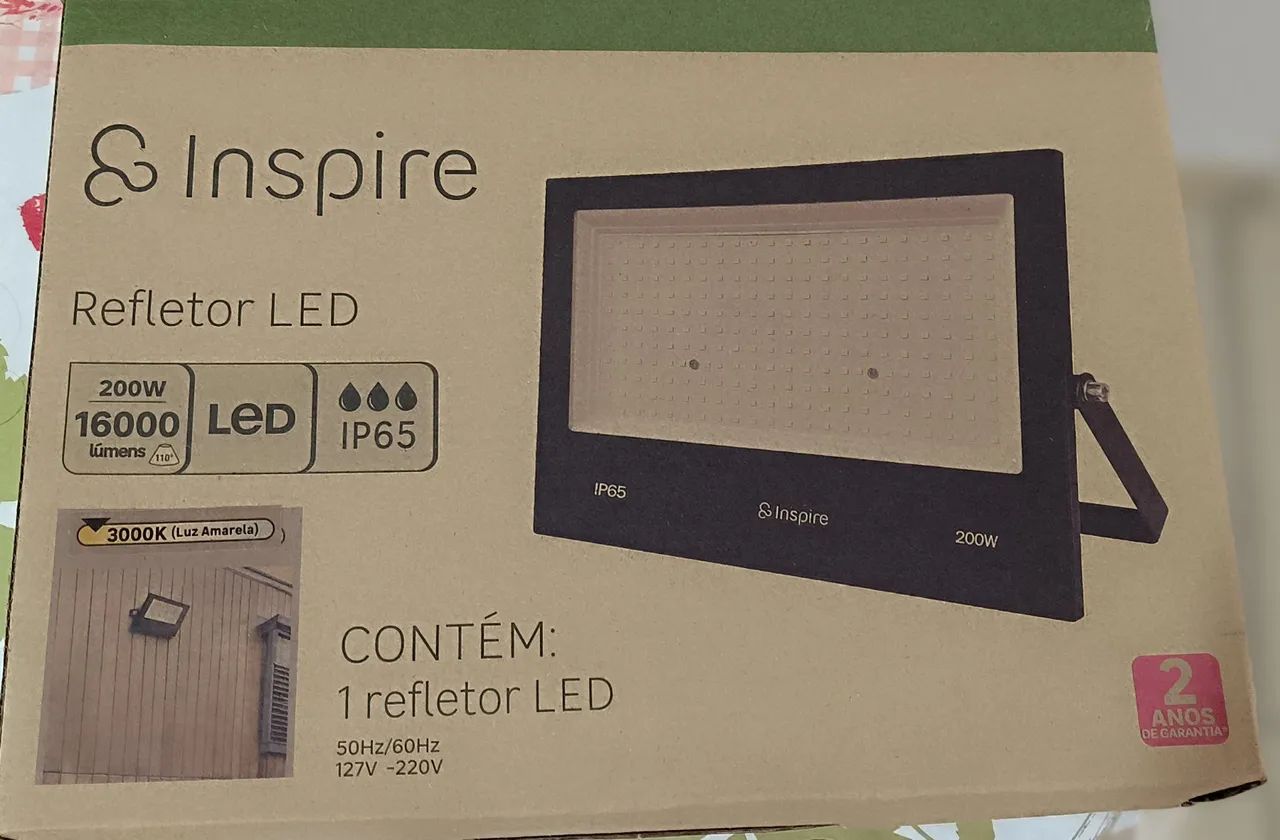 Refletor de led inspire 200w Luz amarela  - Foto 3