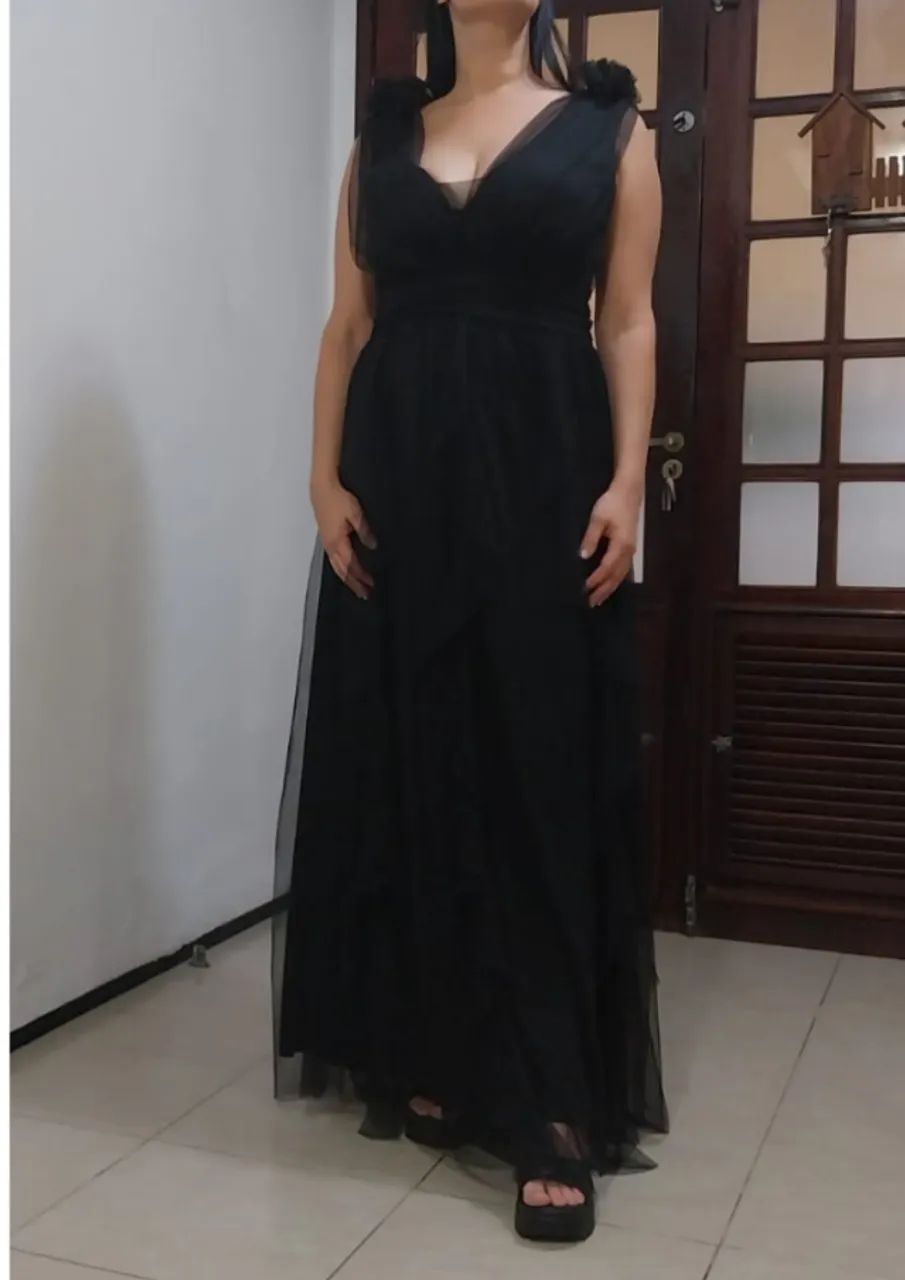 Vestido de Festa em Tule Plus Size 44/46