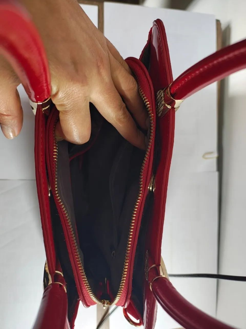 Bolsa Vermelha Elegante - Foto 2