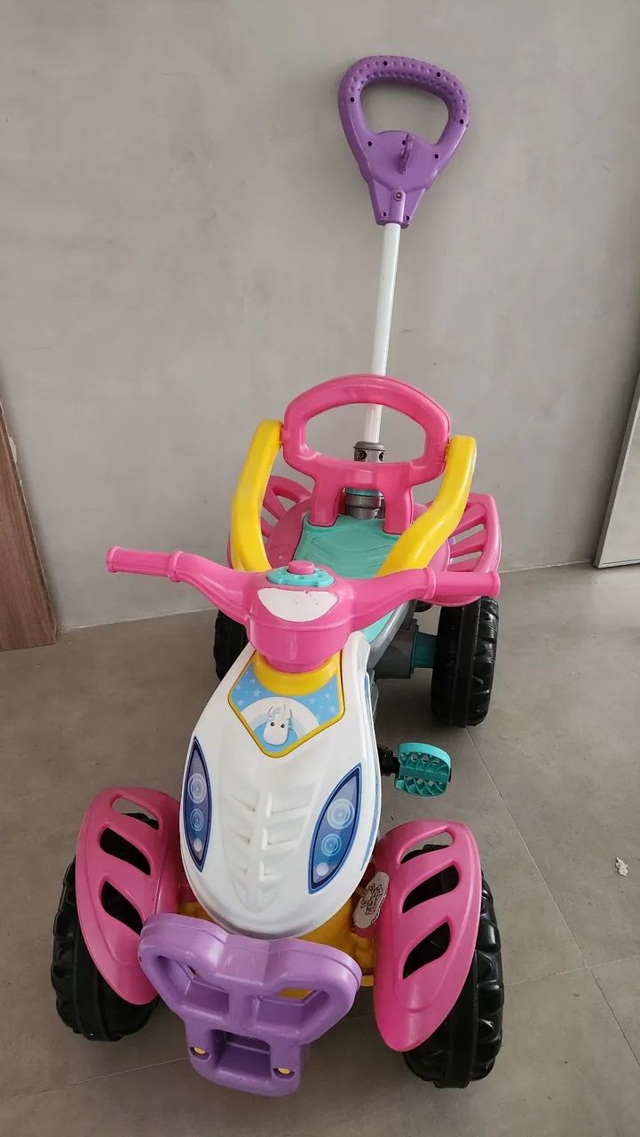 Carrinho quadriciclo bebê unicórnio - Foto 2
