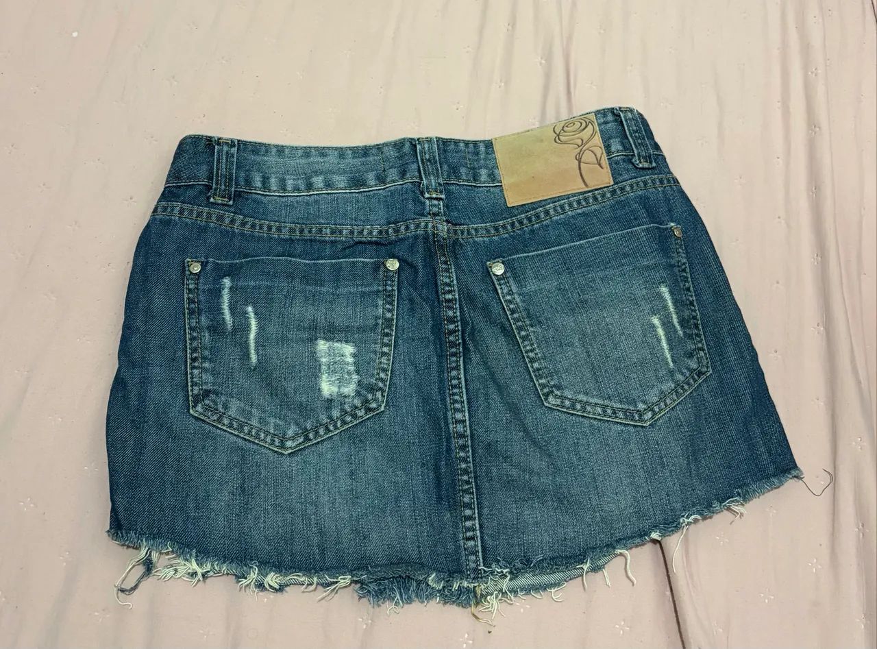 Saia jeans Toli - Tamanho 36  - Foto 4