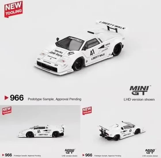 Mini Gt 966 Lamborghini Countach LB-WORKS 2024 Tokyo Auto Salon